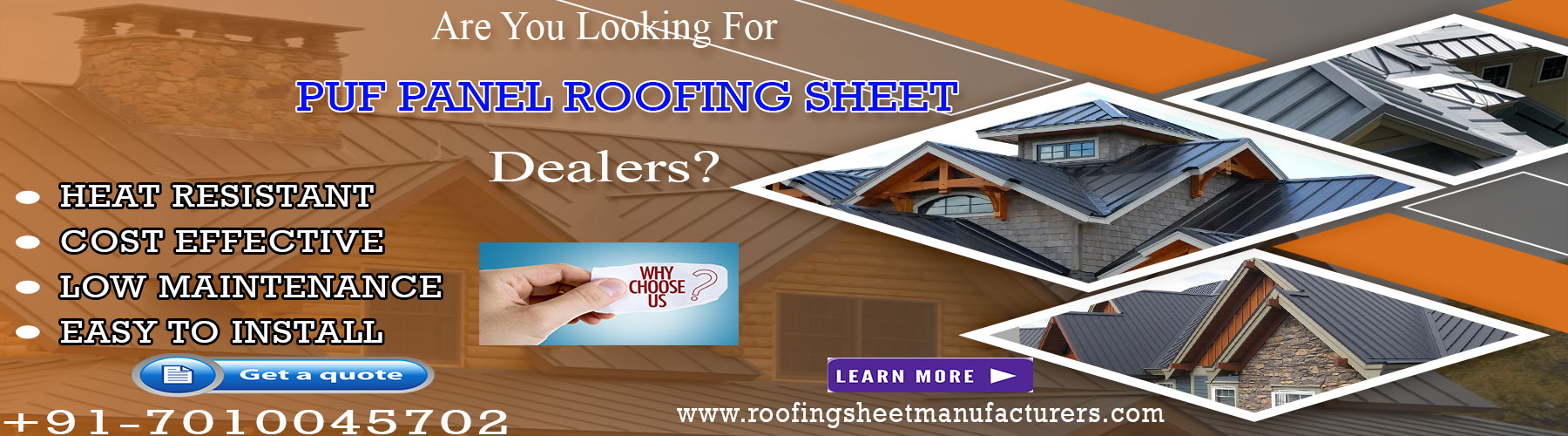 PUF Panel Roofing Sheet Dealers